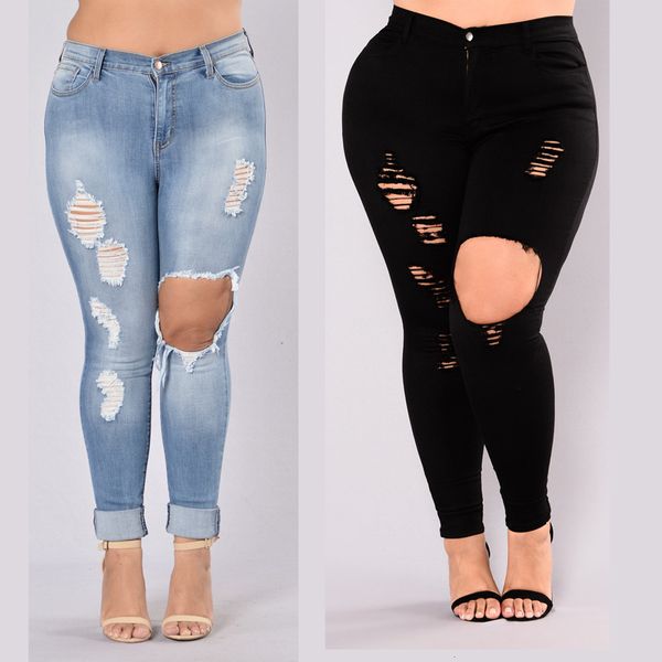 

plus size jeans, Blue