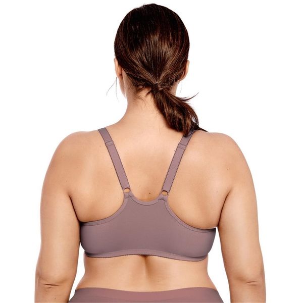 

women's plus size non padded seamless underwire front close bra racerback y200415, Red;black