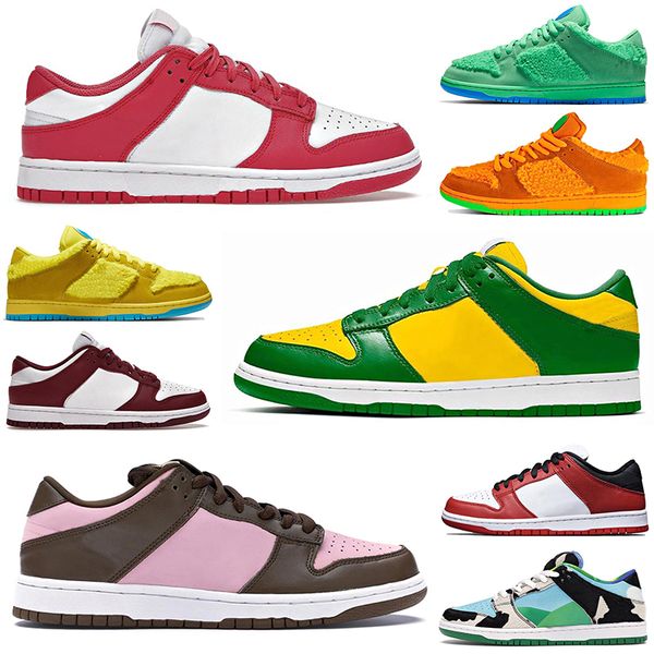 

men women running shoes bear yellow classic green easter georgetown game royal crimson mens trainers outdoor size 36-45
