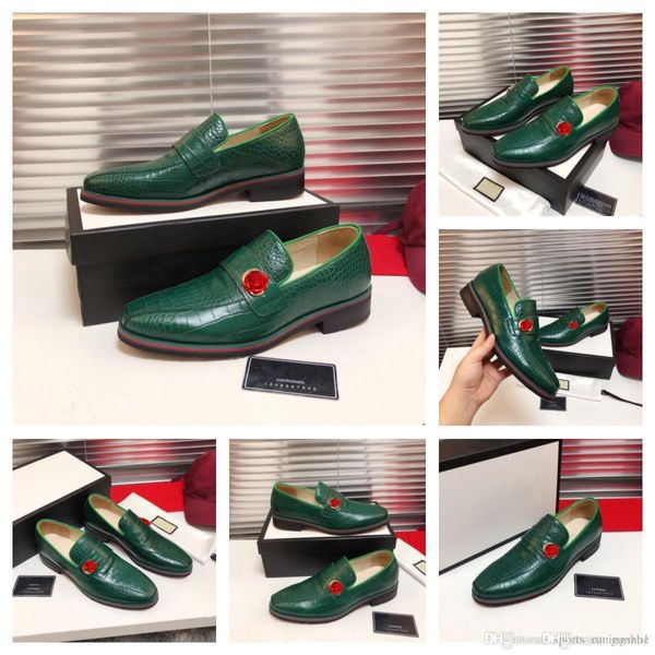 luxury men crocodile dress shoes 2020 autumn pu leather fashion pointed toe lace-up party shoes black mens business oxfords flats shoes