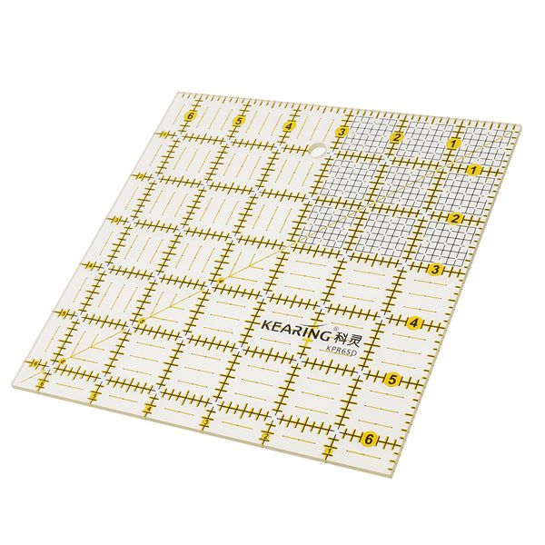 

square grid sewing quilting ruler drawing template diy tool for patchwork craft 16.5x16.5cm