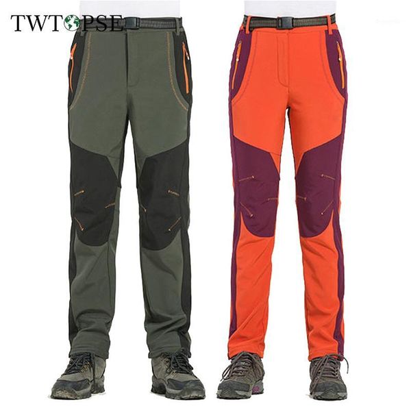 

twe winter cycling pants men women softshell thermal waterproof sports trousers windproof fleece outdoor bike bicycle pants1, Black;blue