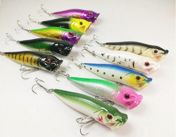 

wholesale lot 20 fishing lures lure fishing bait crankbait fishing tackle popper hooks bass 12g/9cm