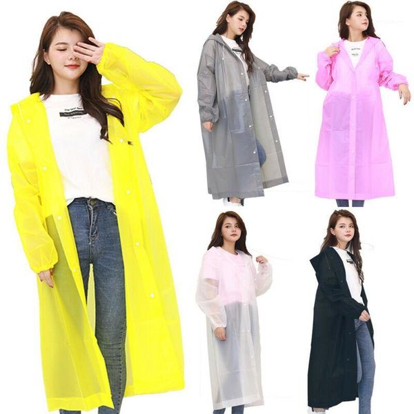 

men women waterproof jacket eva hooded raincoat rain coat poncho rainwear1