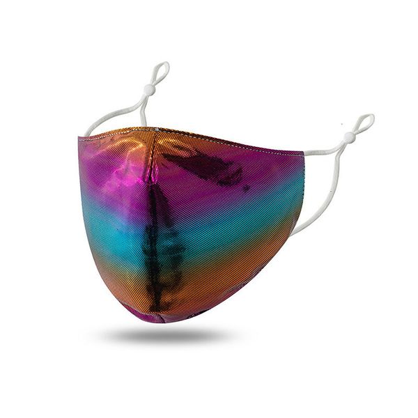 

laser outdoor designer reflection foggy sunscreen colorful mask breathable fashion mouth cover fa