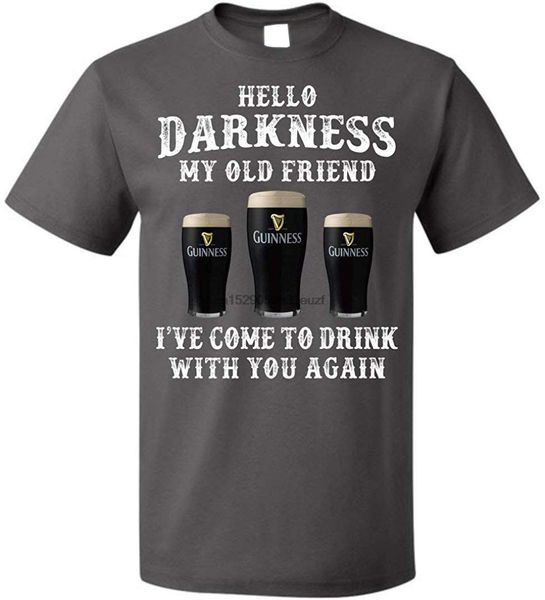 

hello darkness my old friend shamrock beer t shirt men st patricks day up to 5xl gifts tee shirt full-figured sport hooded sweatshirt hoodie