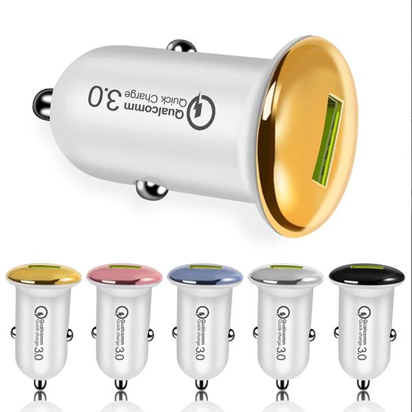 

car-charger qc3.0 car quick charge usb fast charging for mobile phone for samsung huawei mini car usb chargers adapter