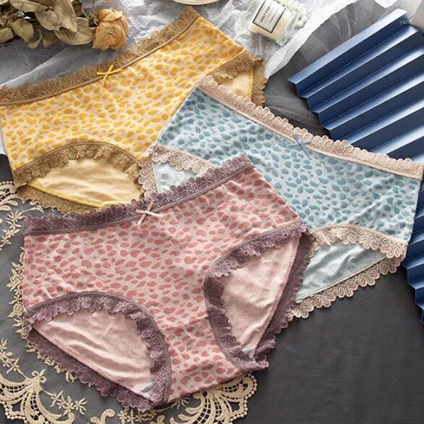 

cotton low-rise leopard panties thin soft briefs leopard underwear women intimates seamless breathable underwears lingeries1, Black;pink