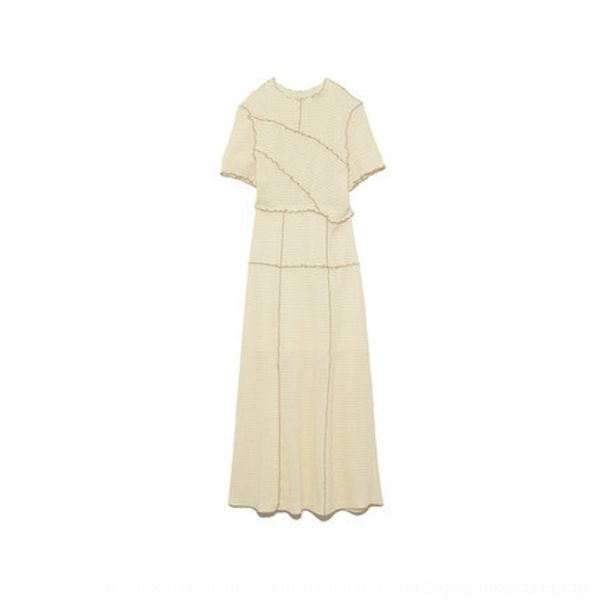 

2j18u home 20 spring and summer lace-up dress plaid new stitching wooden ear pleated dress s200409lyq vh0ld, Black;gray
