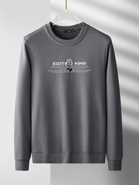 

men skeleton & slogan graphic sweatshirt b0dw#, Black