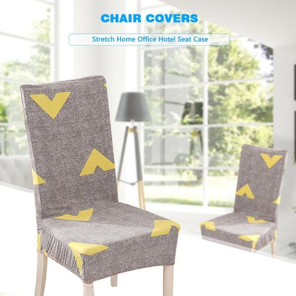 

durable chair cover classic delicate grey chair cover yellow-arrow print stretch elastic spandex home l seat case