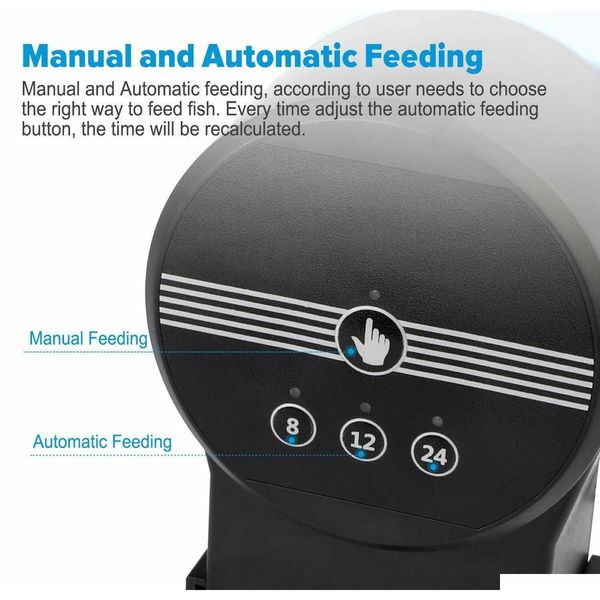 

adjustable fish feeder feeding aquarium tank matic foo qylspa toys2010