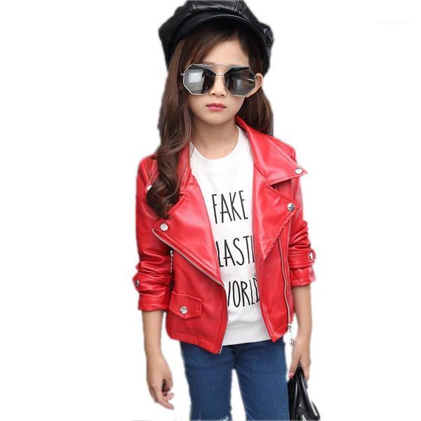 

jackets children spring baby girls leather turn down collar kids faux casual motorcycle overcoat1, Blue;gray
