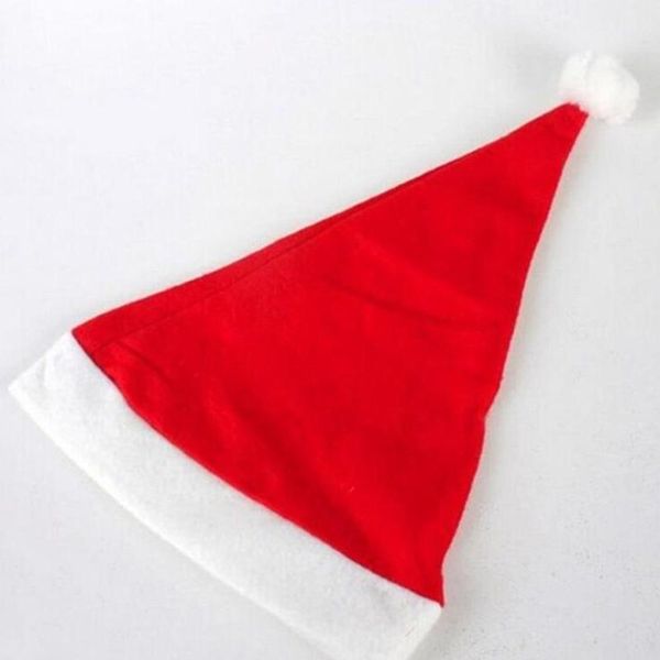 

factory price claus ultra soft plush supplies holiday thick christmas cap santa caus hat