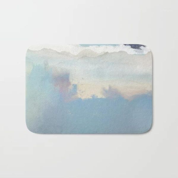 

bath mats bathroom rugs mountain dream mat flannel absorbent non slip doormat entrance door room mats1