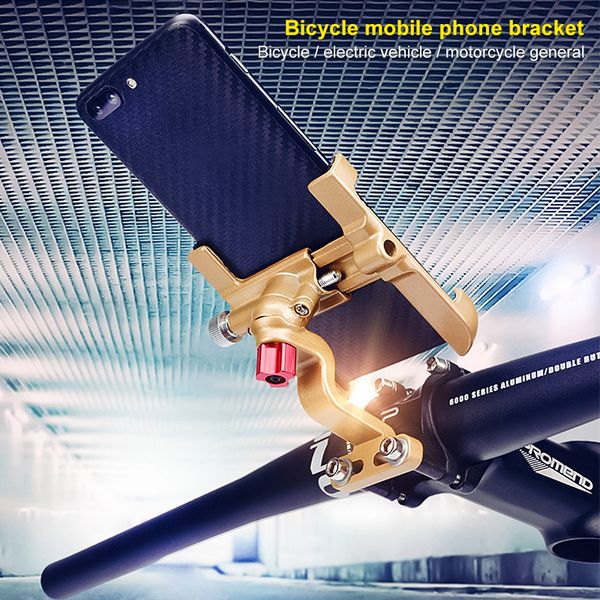 

aluminum alloy bike mobile phone holder adjustable non-slip motorcycle accessories