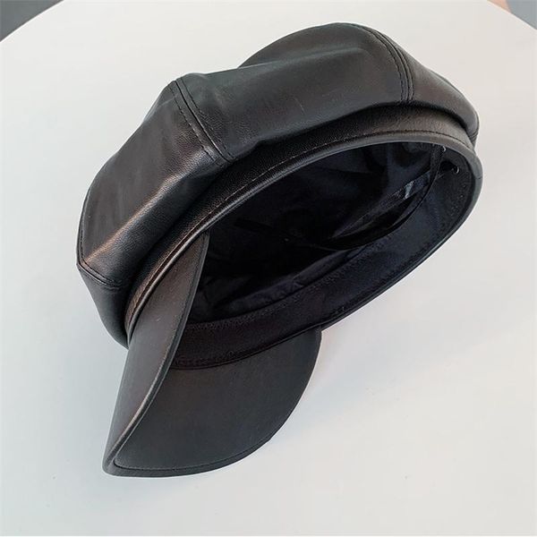 

cokk кожаная шапка шляпа женщин осень зима новостной копью крышка beret femme шляпы для женщин черные дамы мода винтажные шапки gorros beret, Blue;gray