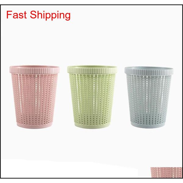 

rattan styled trash can with self-replacing garbage bag storage kitchen waste rubbish garbage bin trash can fo qylbge ppshop01