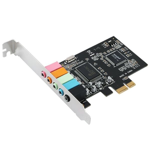 

kathariner sound cards pcie card 5.1, pci express surround 3d audio for pc with high direct performance & low profile bracket