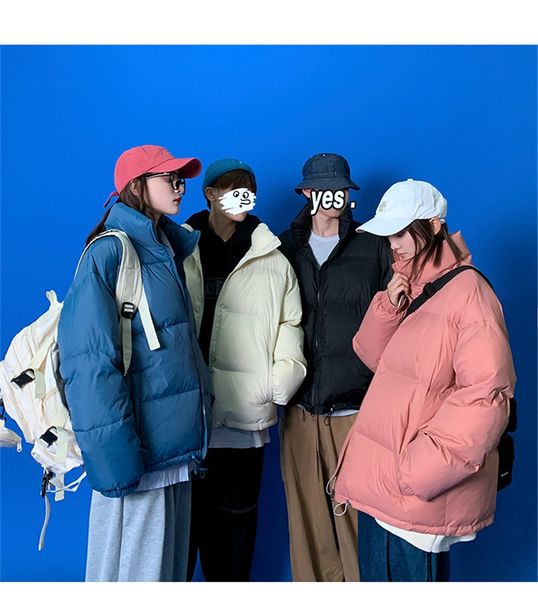 

ig qli instagram зимний плюс для мужчин корейский колдуц, мягкая куртка свободная пара читайте хлопчатобумажную куртку для женщин scooloy s, Black