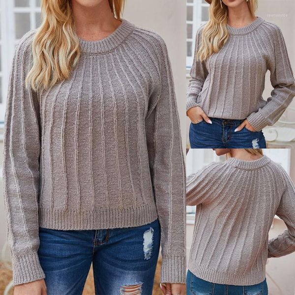 

solid color women's pullover loose sweater vertical knit sweater1, White;black