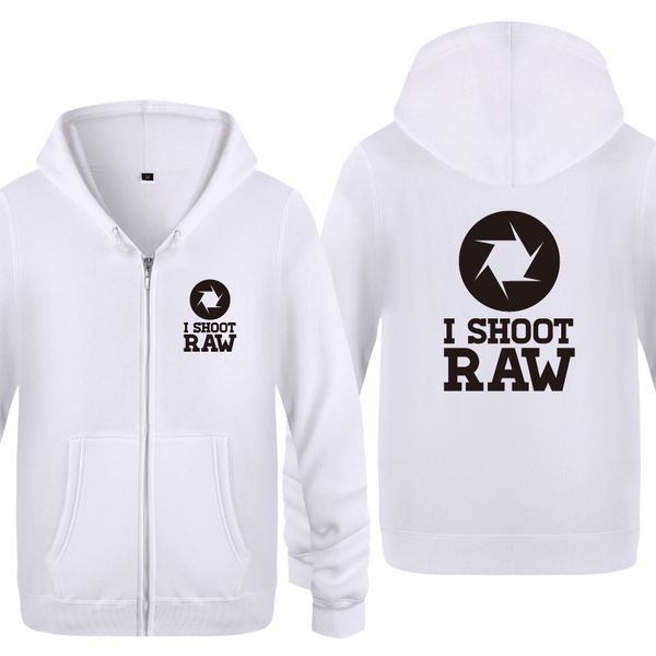 

я стрелять raw новизны смешной творческой толстовки мужчины 2018 mens zipper с капюшоном руно толстовки кардиганы спорт толстовка с капюшоно