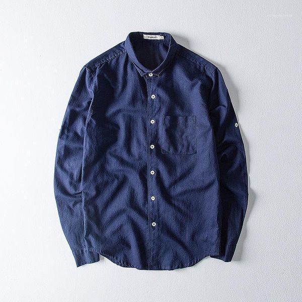 

men's casual shirts causal linen shirt men long sleeve comfortable breathable natural 2021 trend chinese style1, White;black