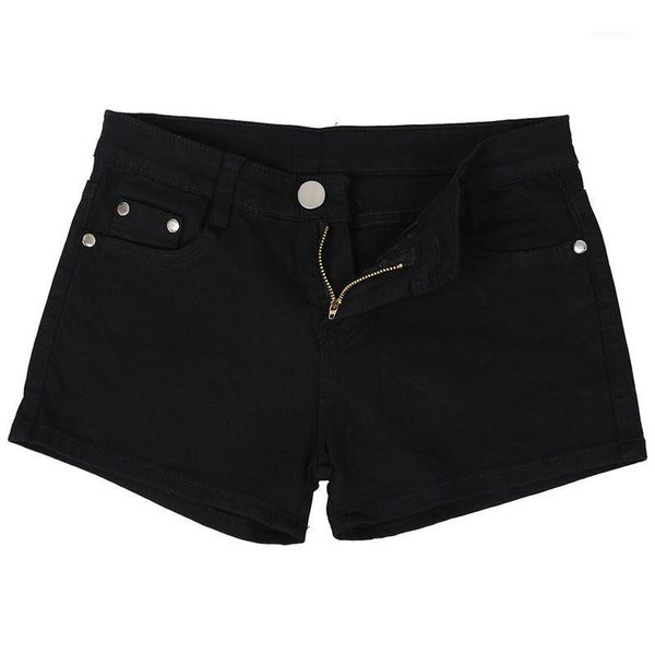 

summer denim shorts slim fit candy color short pants short jeans women shorts denim black =271, Blue
