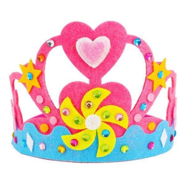 

non woven diamond crown creative happy birthday patterns kindergarten art children diy craft toys party decorations gift gyh bbypcf