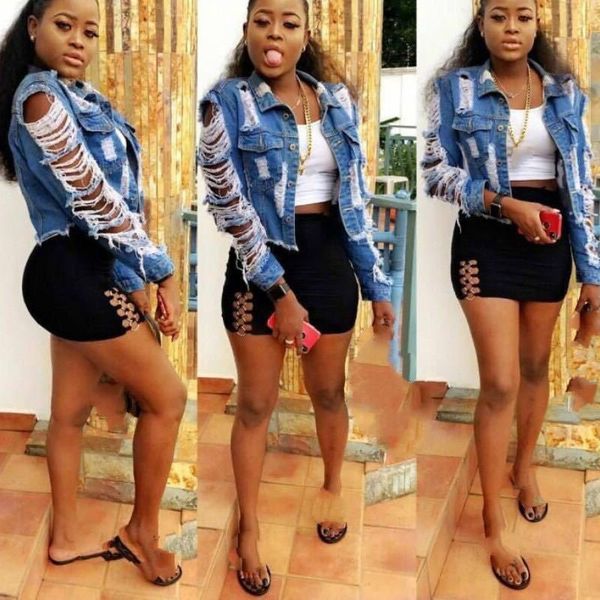 

autumn selling 2020 ripped jeans jackets ladies short coats women denim jacket