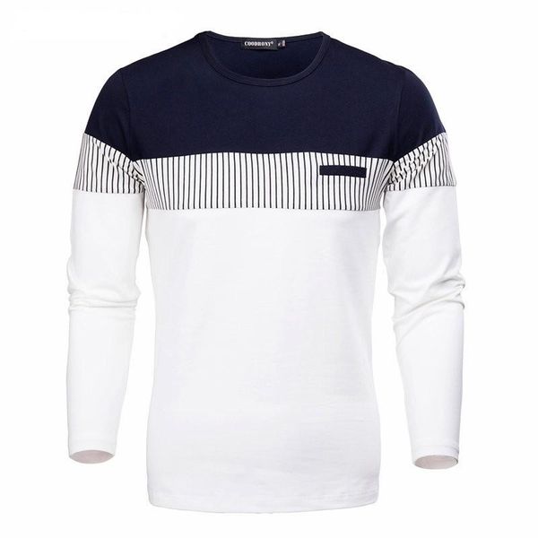 

new men's sweater slim o-neck pullovers autumn casual patchwork color full sleeve youth plus size clothing -3xl, White;black