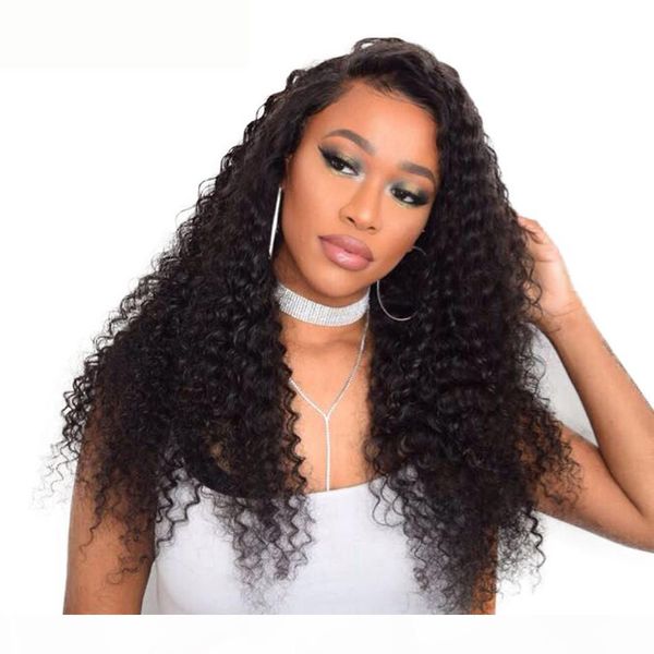 

lucky queen deep wave brazilian hair weave bundles natural color remy human hair weaving 10-28inch 1 piece ing, Black