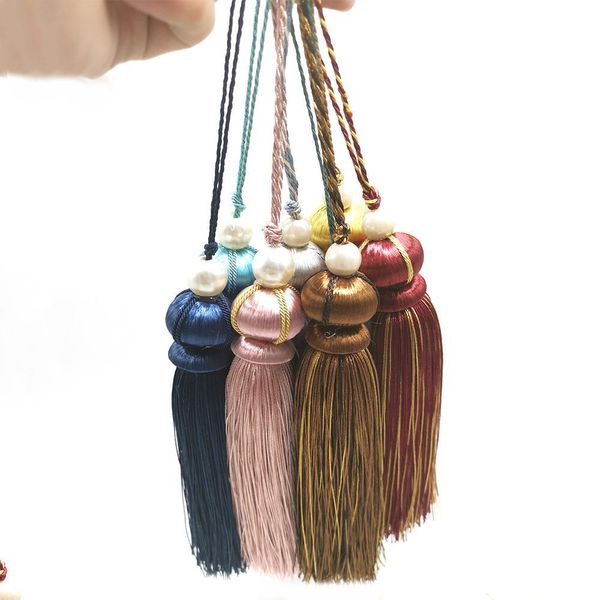 

euro style curtain tassels polyester big tassels 30cm silk tassels decorative diy for crafts curtain valance accessories h jllale