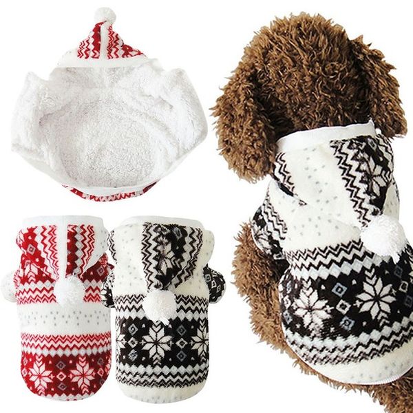 

горячая мягкая зима теплая pet одежда для собак снежинка дос костюм одежда куртка тедди hoodie coat