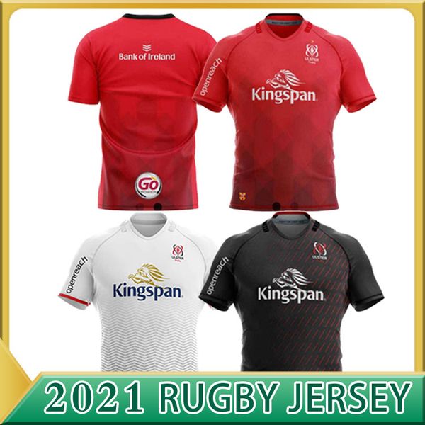 

2020 2021 new ulster rugby jersey 20 21 ulster home away european shirt size s-5xl, Black;gray