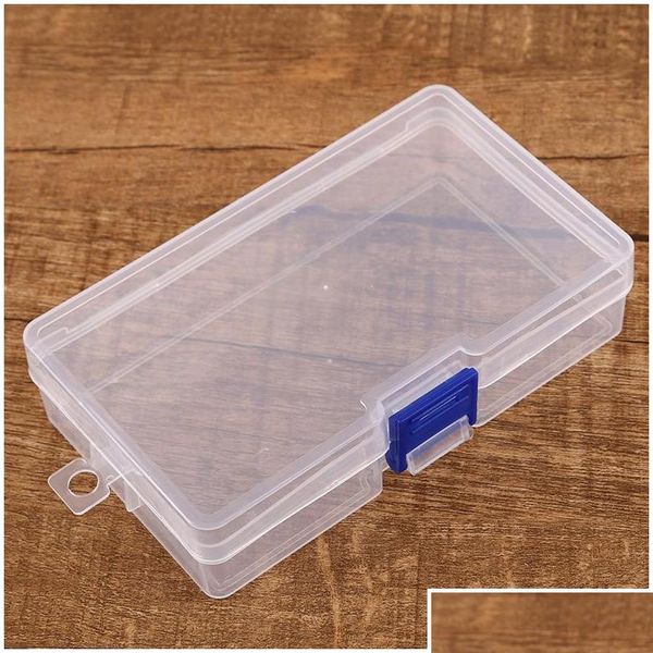 

empty plastic clear storage box small accessories box plastic lock box for jewelry earrings toys container tydes