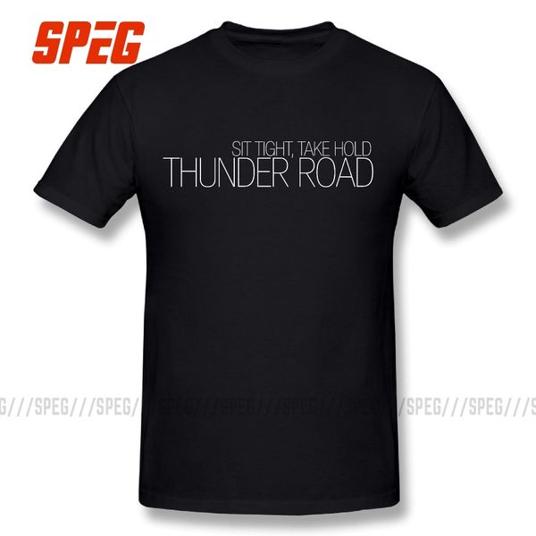 

thunder road t-shirts summer short sleeves o-neck tees plus size awesome men 100% cotton clothing t shirt sport hooded sweatshirt hoodie