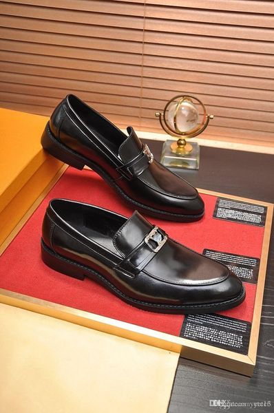 

mm men formal leather shoe man leather shoes luxury designer pointed toe breathable wear-resistant waterproof non slip solid color leathers, Black