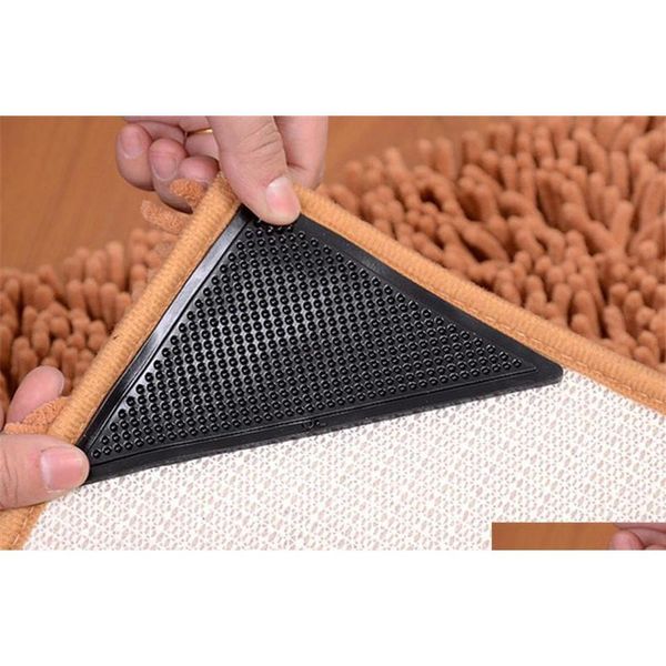 

rug carpet 4 pcs/set mat grippers non slip anti-skid reusable washable grip for home bath living room qylzga bdebaby
