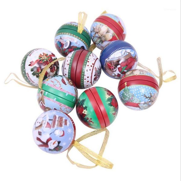 

cute christmas candy holder ball boxes christmas pendant for holiday party decor supplies1