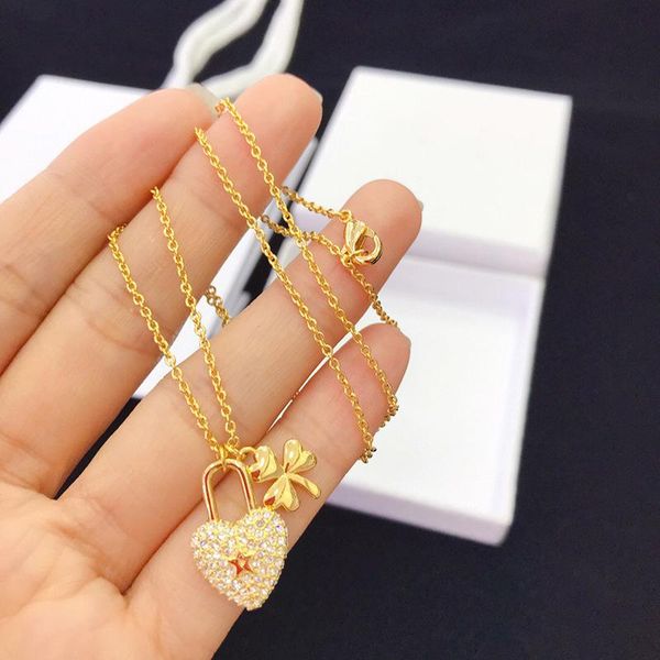 

d семья / di семья 2019 d семья golden star любовь бриллиантовое ожерелье женская версия ожерелье seiko high, Silver