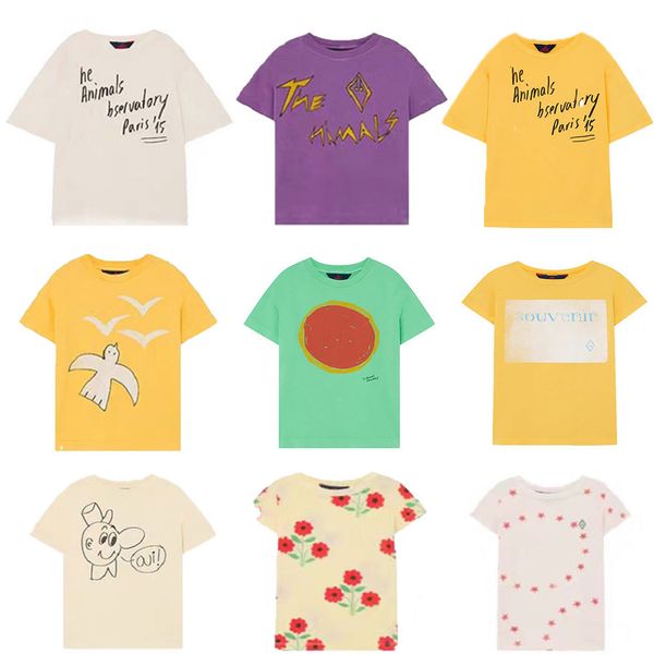 

in stock 2020 spring and summer new children's clothing tao series round neck cotton short-sleeved t-shirt y200704, Blue