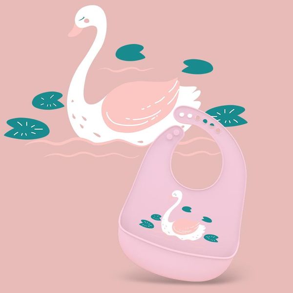 

cartoon cloth print arpon for saliva newborn adjustable burp silicone towel baby bib waterproof food feeding bibs kid cute yxliiv xhlove