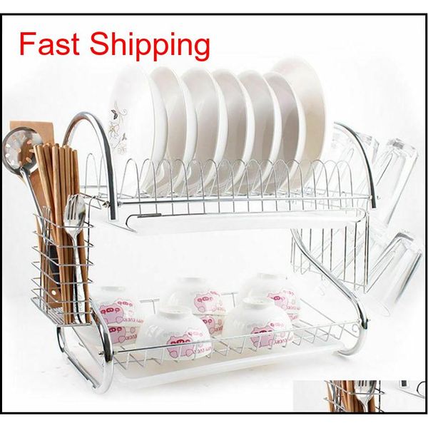 

2-tier multi-function stainless steel dish drying rack,cup qylpni bdebaby