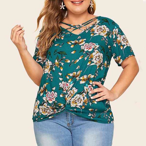 

Plus Size Blouse Fashion Women O-neck Floral Shirt Women Lace Shoulder Shirt Tops Blouse Large Size Loose Tops, White