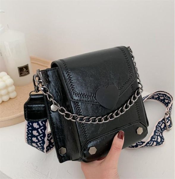 

women messenger bag retro style shoulder purse satchel with heart buckle for work travel