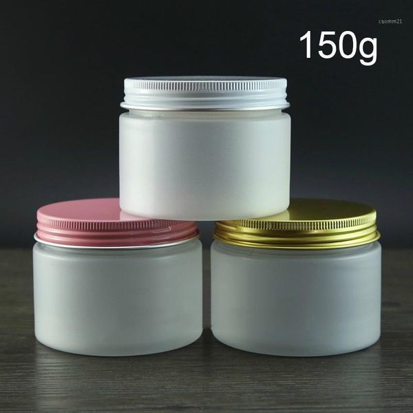 

150g matting empty cosmetic container body lotion plastic jar refillable face mask lotion candy spice packaging