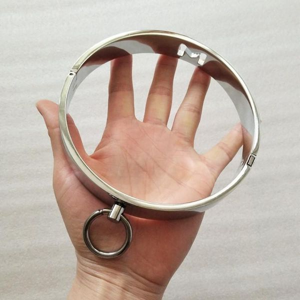 

slave toy game wear collar gothic lockable ornament choker fetish sm torque necking ring jewelry metal bondage wjriu