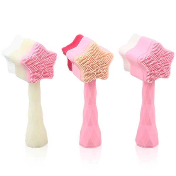 

makeup brushes 12cm nylon hair foundation brush small plastic handle face tools