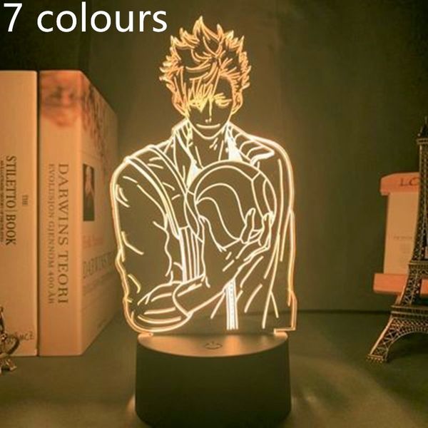 

nightlight 3d visual haikyuu oikawa illusion tooru led changing action figure pvc anime model light for christmas gift toy